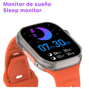 Smartwatch TRAIL DAM8 con schermo HR da 2 pollici e funzione Always-On. Widget personalizzabili. Cinturino in nylon.