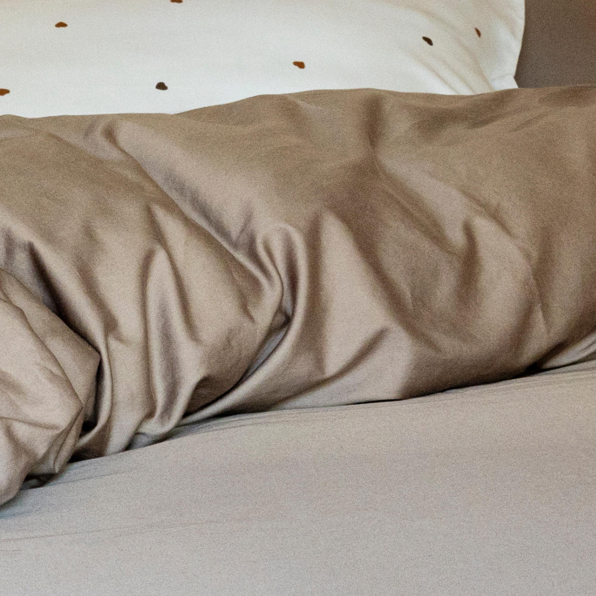 Housse de couette en satin de coton lavé, NUIT SATINÉE