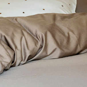 Housse de couette en satin de coton lavé, NUIT SATINÉE