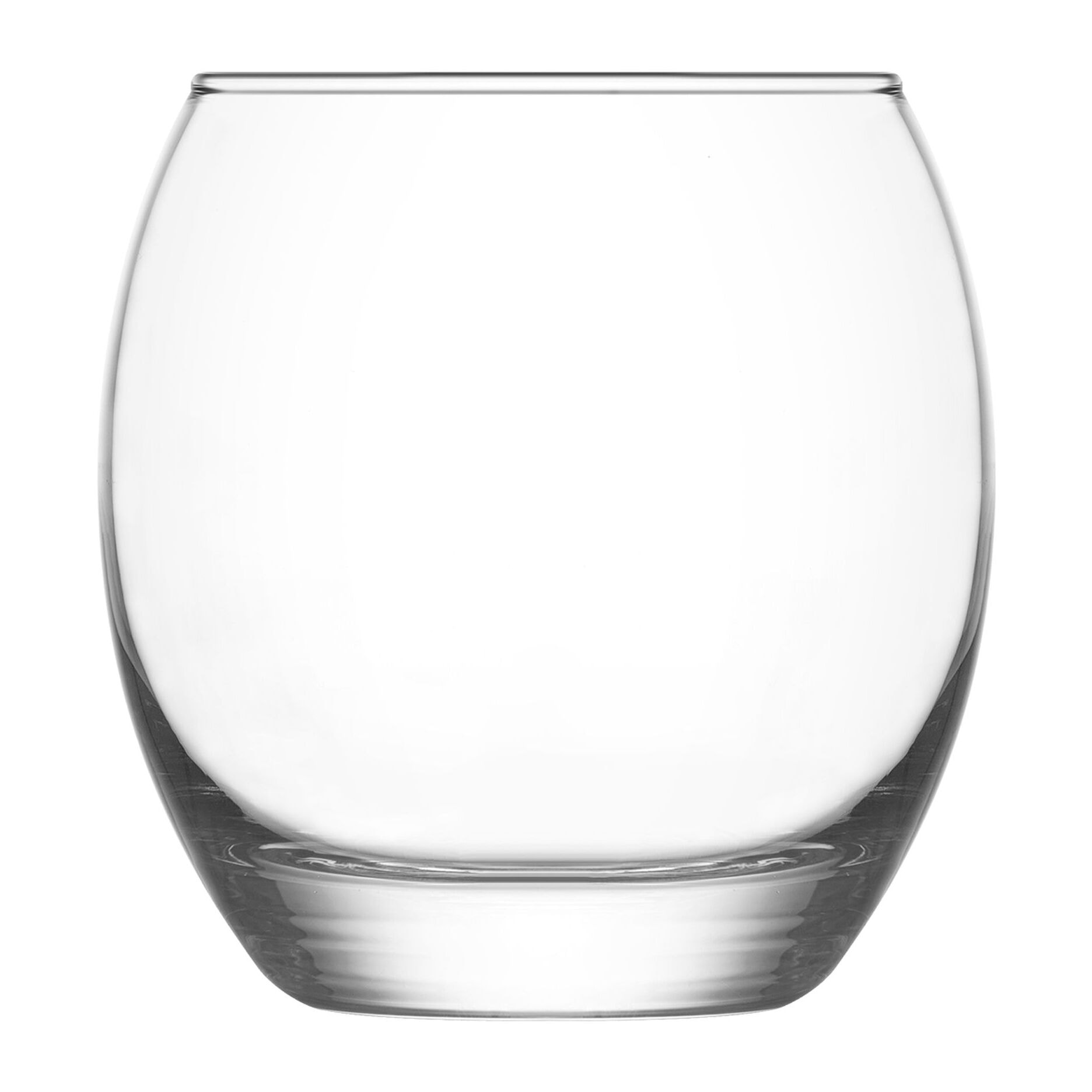 Lot de 4 gobelets sand 40.5cl en verre transparent forme basse