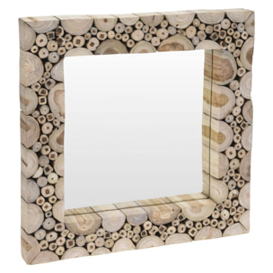 Well home espejo con marco cuadrado 50x50cm