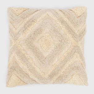 Cojín cuadrante algodón Basel 45x45 - funda + relleno