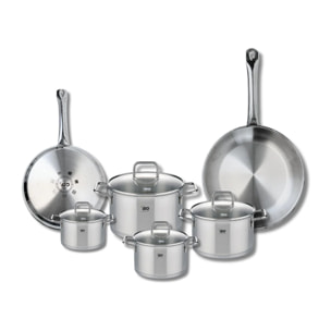 Ensemble de 2 Poêles de cuisson 24 et 28 cm et 4 faitouts 12, 14, 16 et 20 cm Elo Profi Citrin