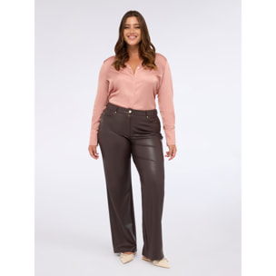 Fiorella Rubino - Camisa de satén de viscosa - Rosa