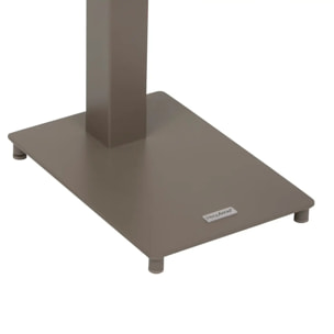 Table d'appoint de jardin Venuzia 50x30x50cm café