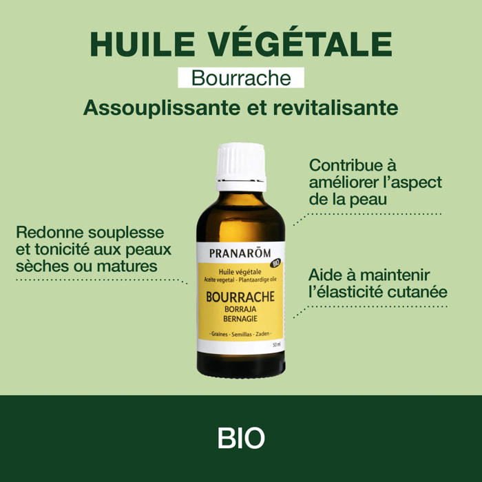 Pranarom - Huile Végétale de Bourrache - Bio - 50 ml