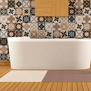 Stickers muraux - Sticker Mural Carrelage adhésif Cuisine Salle de Bain - 60 STICKERS CARRELAGES AZULEJOS NANIDA