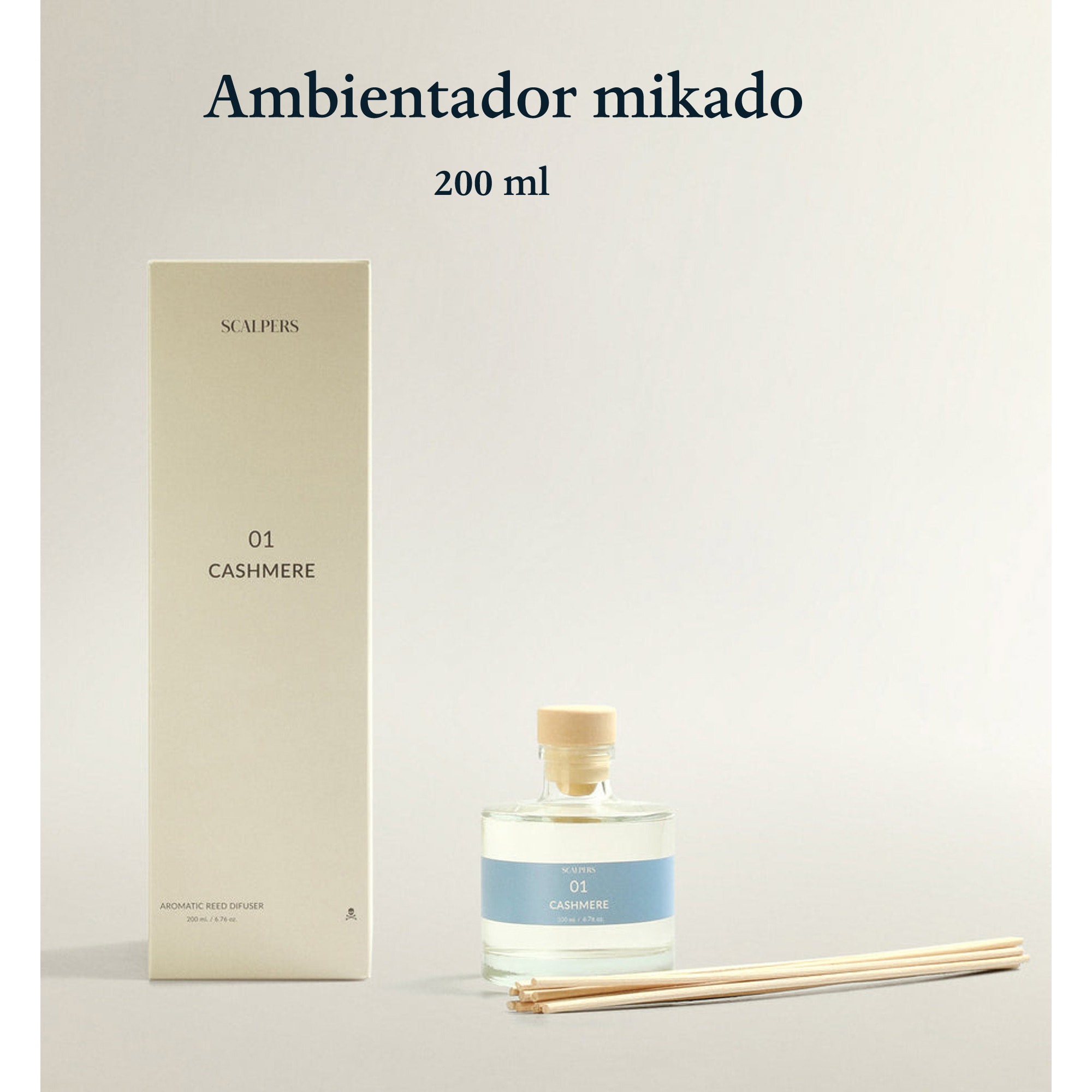 Set de 2 difusores mikado de 200ml aroma cashmere scalpers