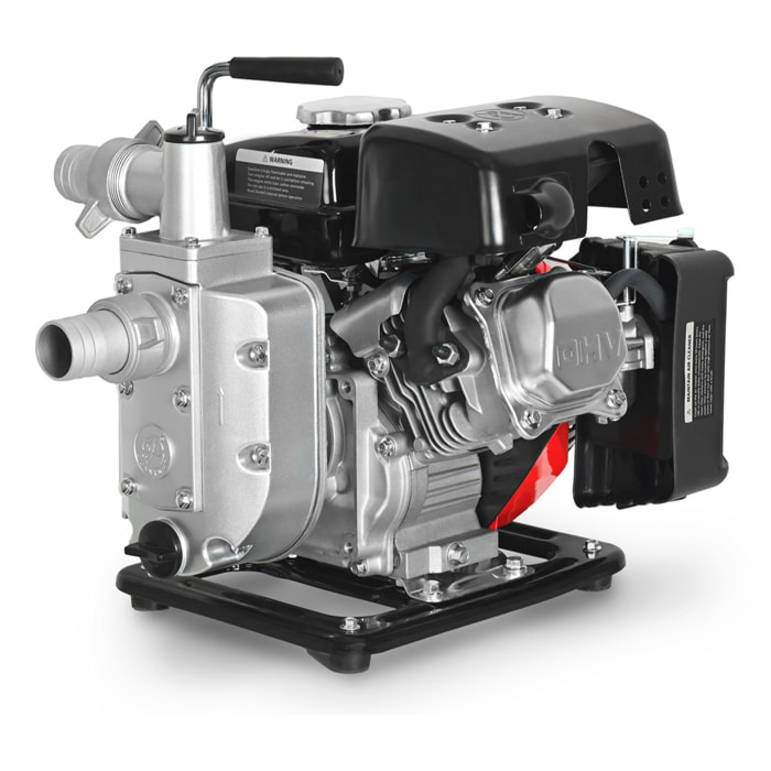 Motobomba para extraer y mover agua, 79cc, 2,6cv, caudal máxima caudal 12m3/h - altura máxima bombeo 18m - GREENCUT GWP200X