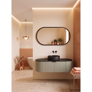 MOBILE DA BAGNO GLOBO 120 VERDE E NERO - 4 PEZZI