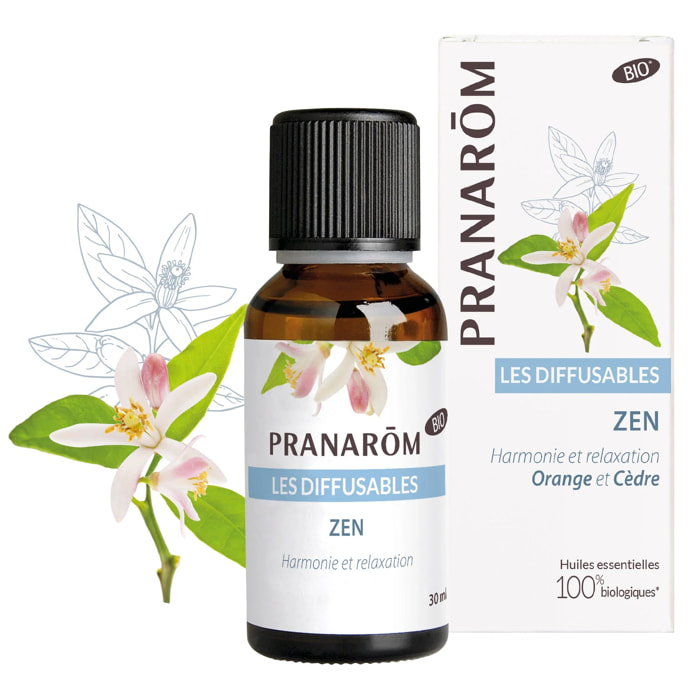 Pranarom - Huile Essentielle à diffuser Zen - Bio - 30 ml