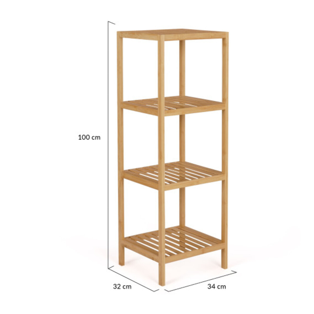 Etagère pour salle de bain Maya 4 niveaux