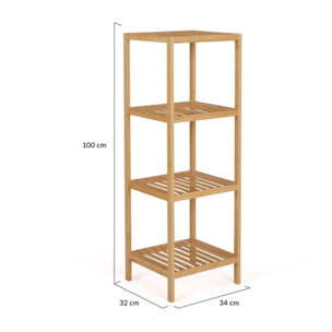 Etagère pour salle de bain Maya 4 niveaux
