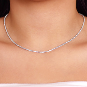 Collana Tennis con Cubic Zirconia Bianche 1.5mm