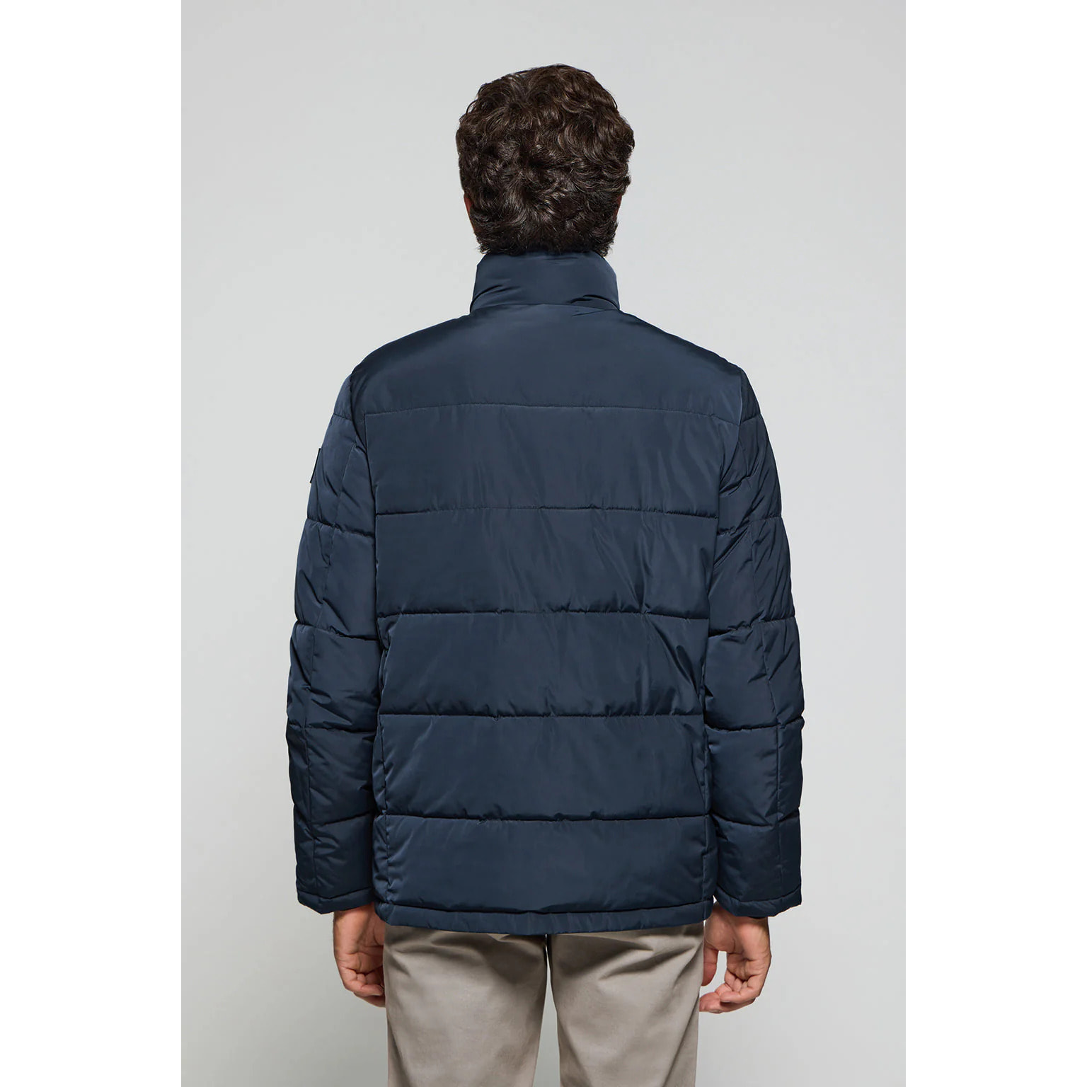 Chaqueta Brooklyn acolchada azul marino con detalle en la manga