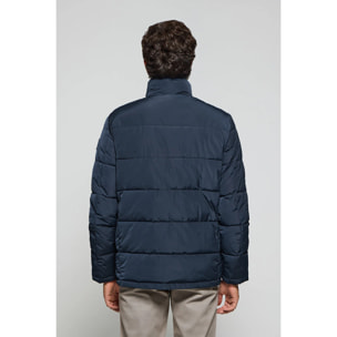 Chaqueta Brooklyn acolchada azul marino con detalle en la manga