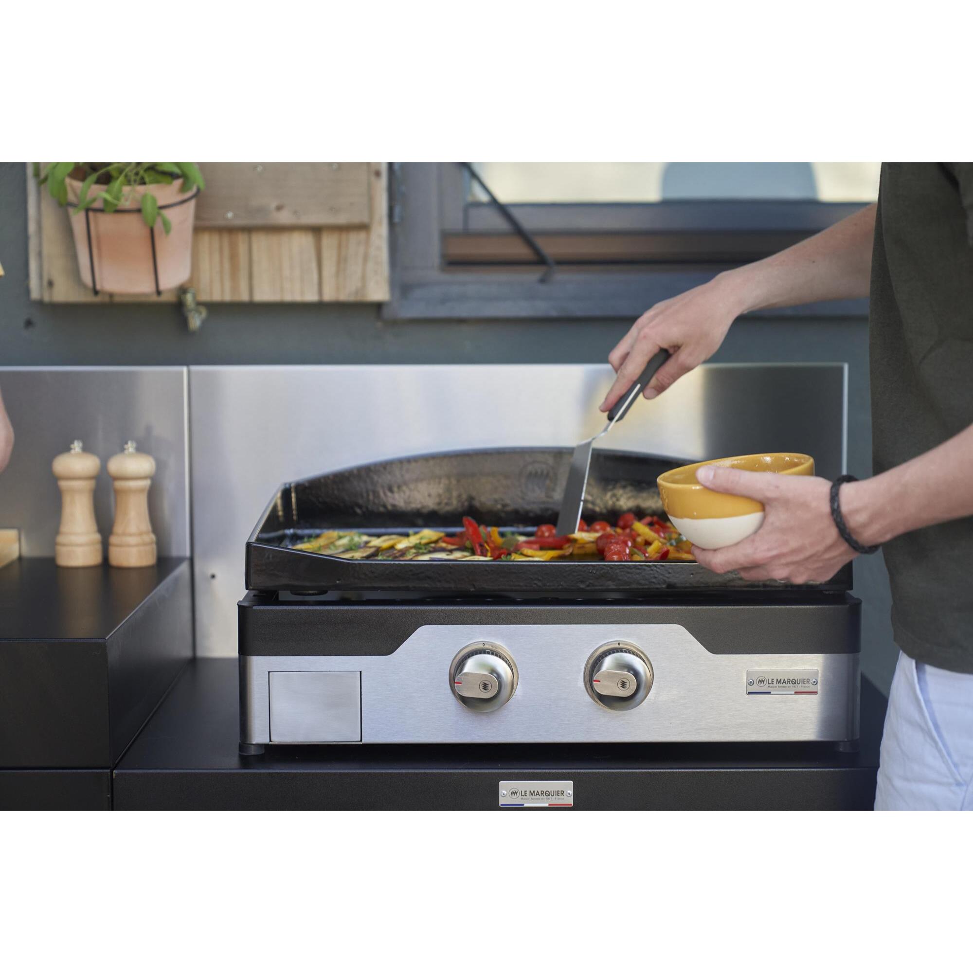 LE MARQUIER - Cuisine 3 Elements Avec Credences - Noir