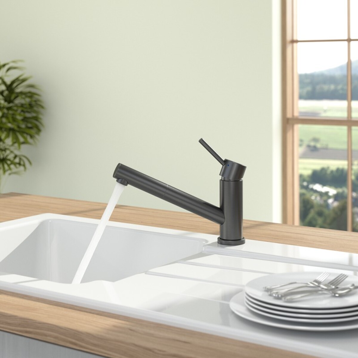 Robinet cuisine rabattable VILLEROY ET BOCH Como Shower window