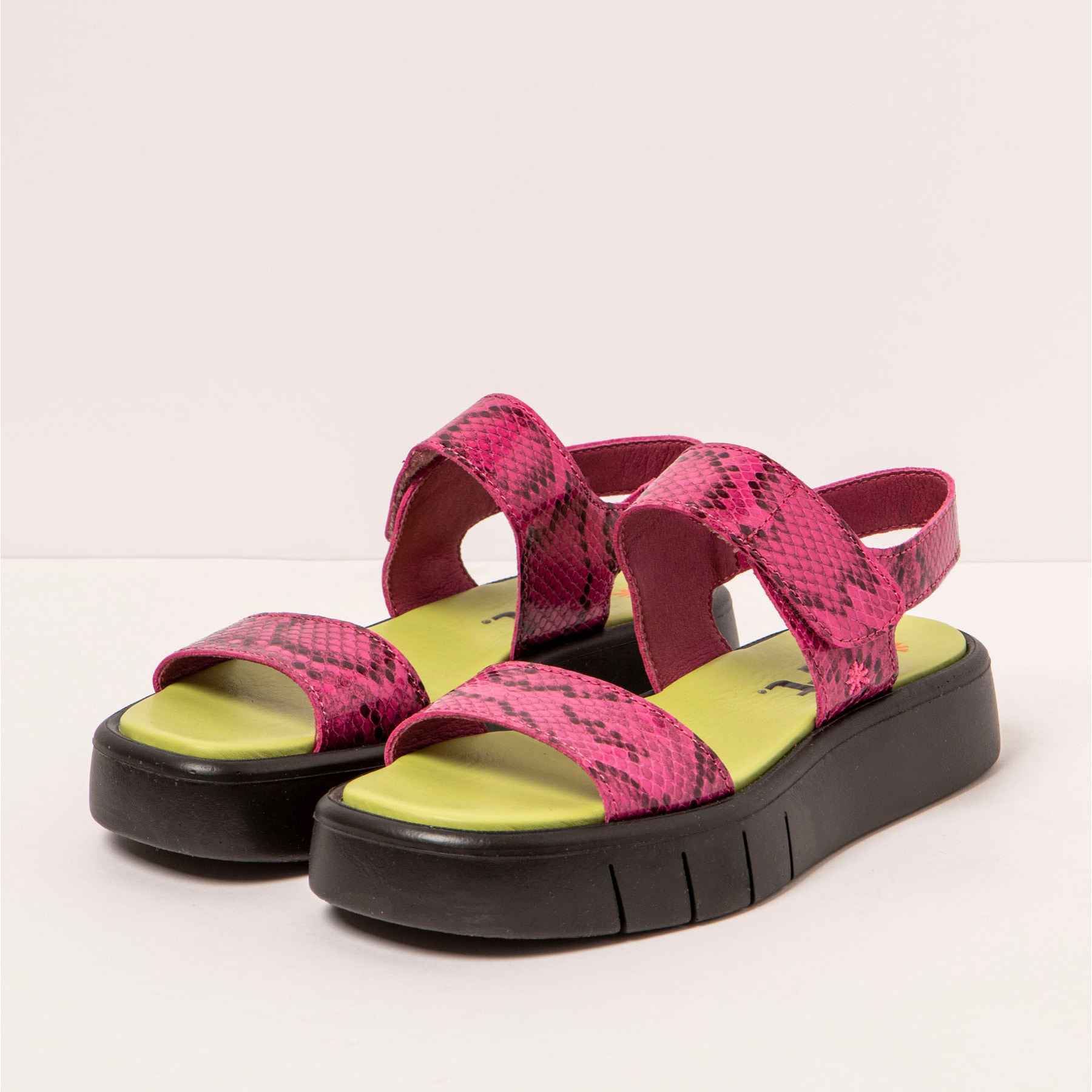 Sandalias 1854F SNAKE FUXIA/ MALAGA color Fuxia