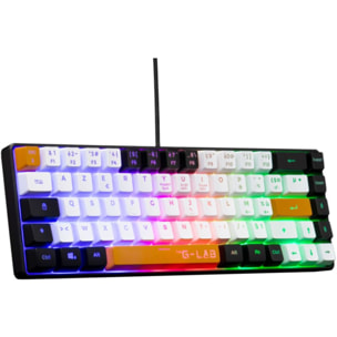 Clavier gamer THE G-LAB KEYZ HYDRO FR NOIR/ORANGE/GRIS