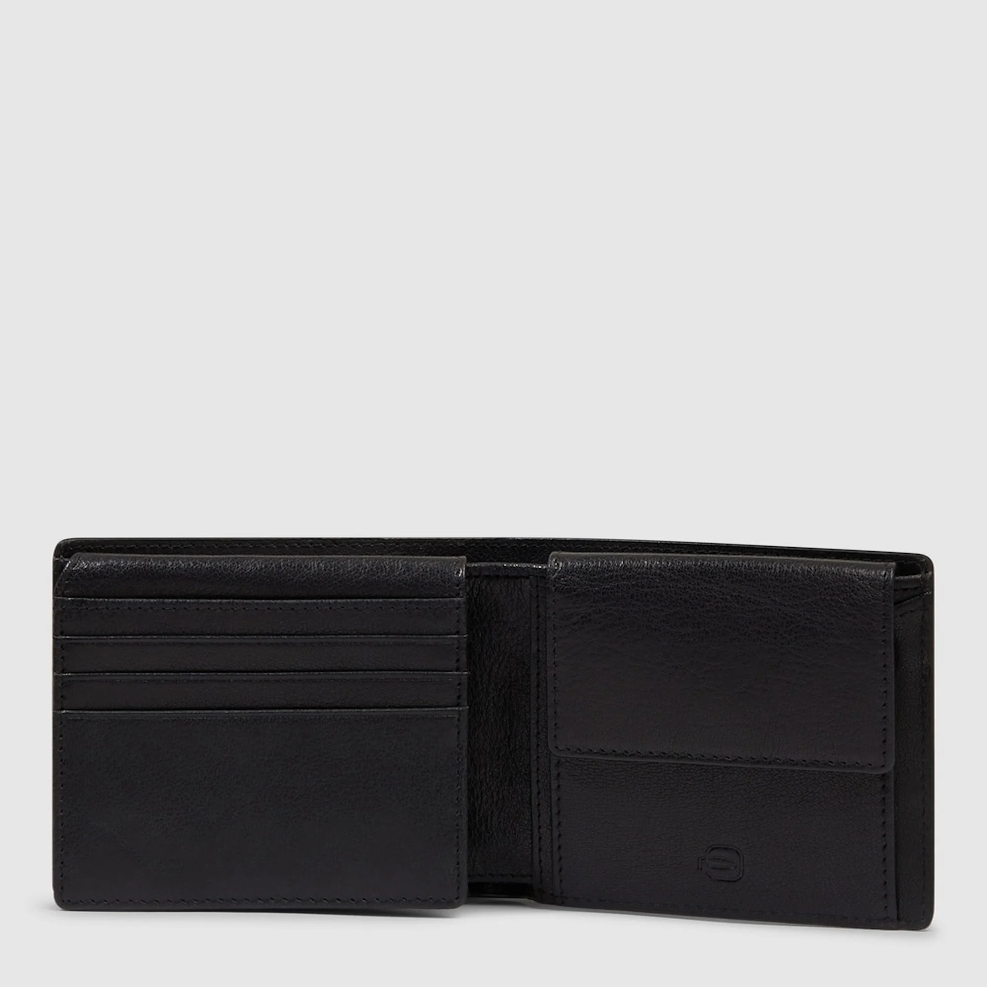 Piquadro Portafogli in pelle con volantino porta documenti, porta carte di credito e protezione RFID