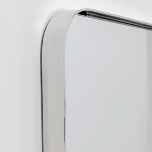 Miroir Curve rectangulaire chrome 120x80cm Kare Design