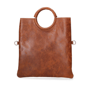 Borsa a mano da donna Made in Italy - Modello Velvet - 100% pelle scamosciata - 29.0 x 30.0 x 1.0 cm