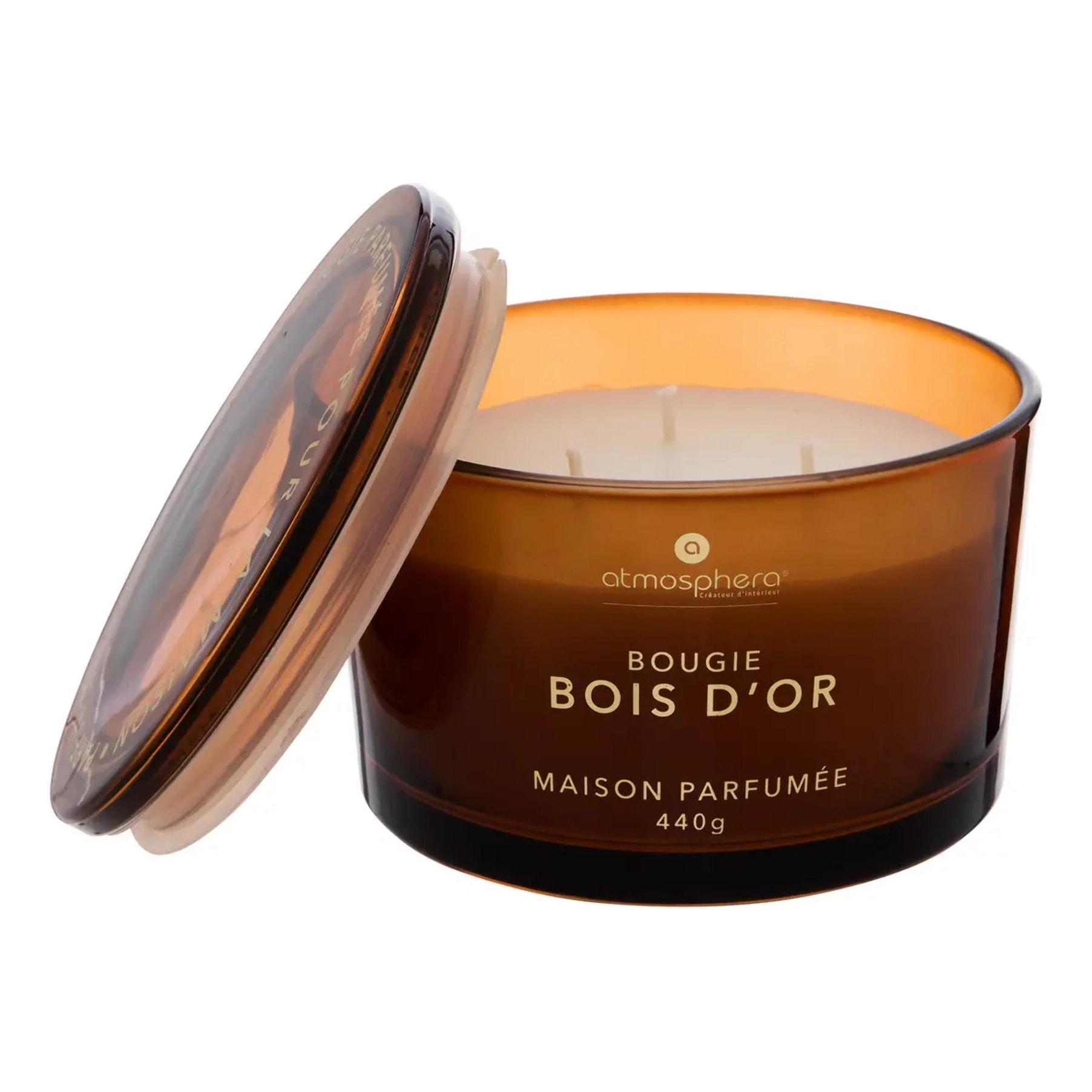 Bougie parfumée 440 g Glowy bois d'or