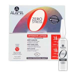 Loción intensiva ALAMA Professional Zero Stress, viales de 12 x 6 ml.