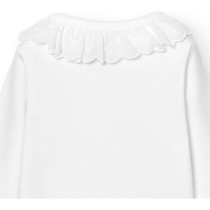 Body cruzado bebé manga larga puntilla