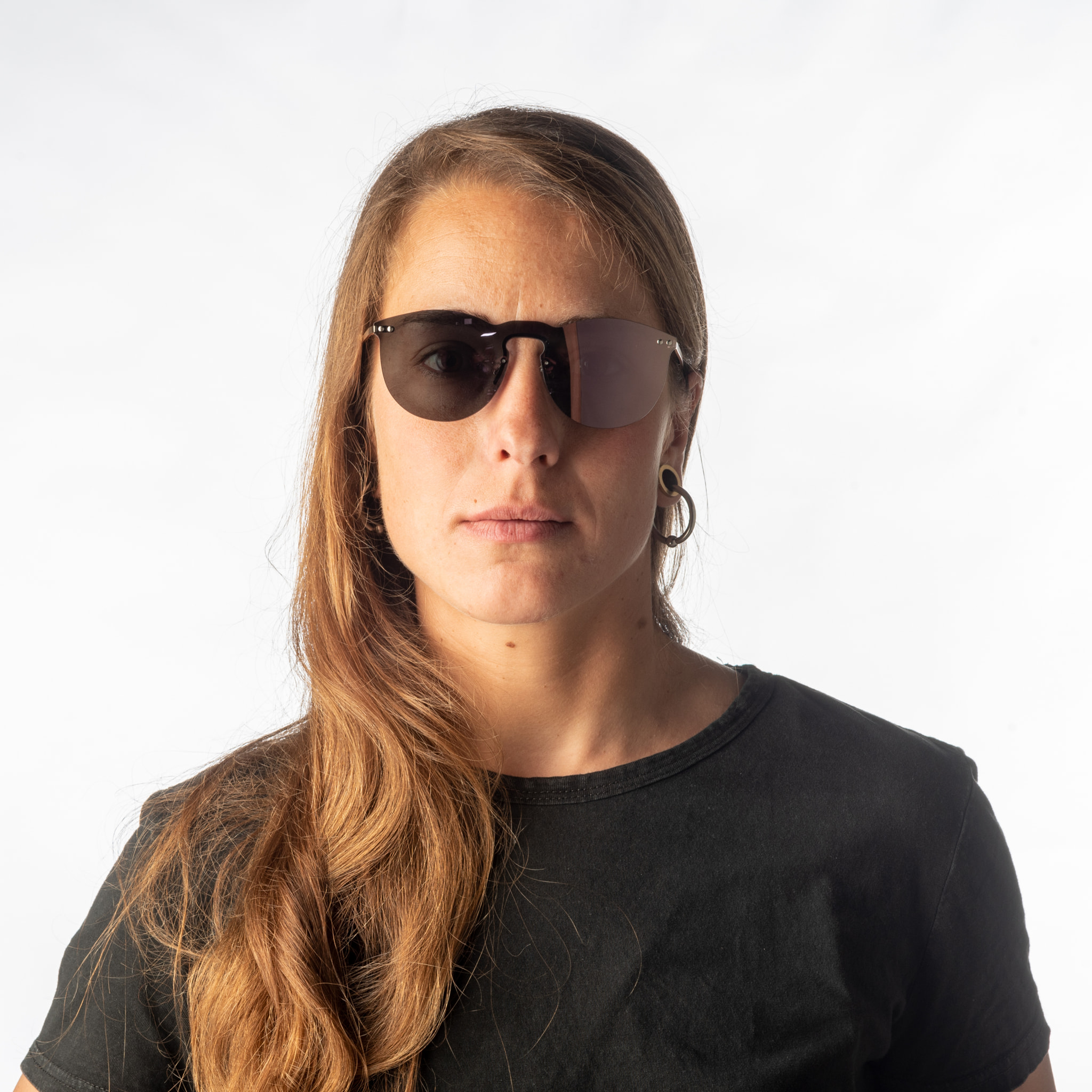 Gafas de sol OCEAN GENOVA - Plana verde con patillas metálicas doradas
