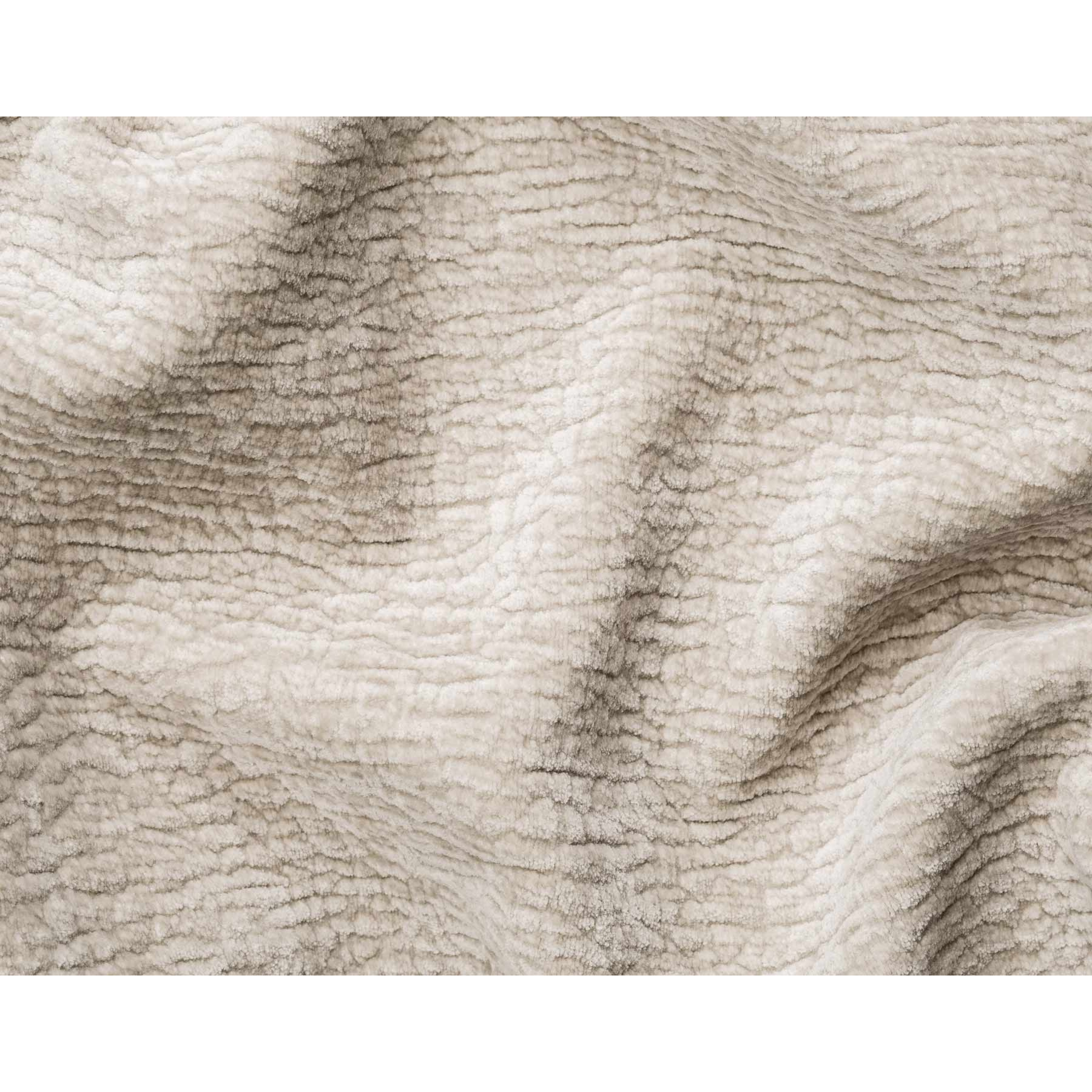 Constance - Canapé d'angle réversible 4 places convertible avec coffre en velours relief - Beige