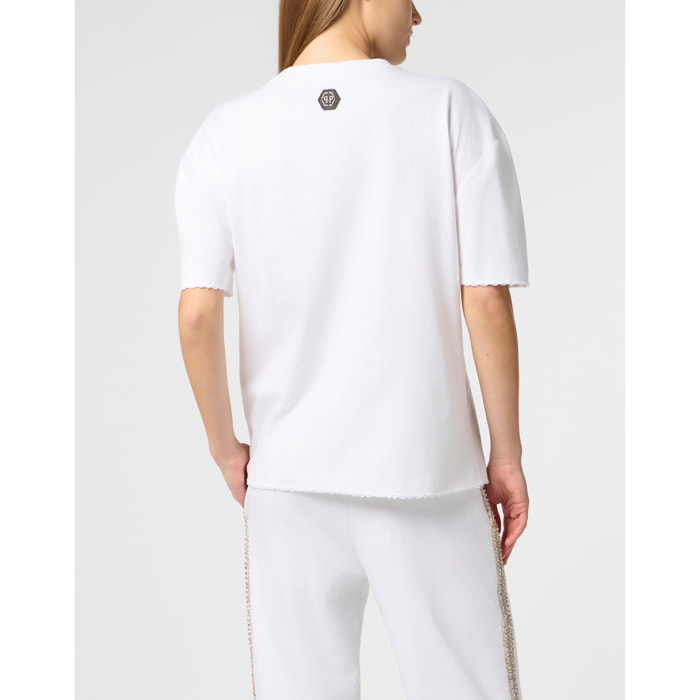 PHILIPP PLEIN Man Fit T-Shirt Strass Signature