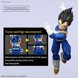 Dragon Ball Kit di Montaggio Figura Rise Vegeta Nuova Vers. Speciale 15cm Bandai