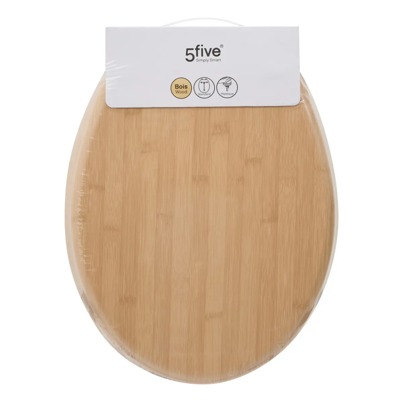 Abattant WC effet bambou en bois