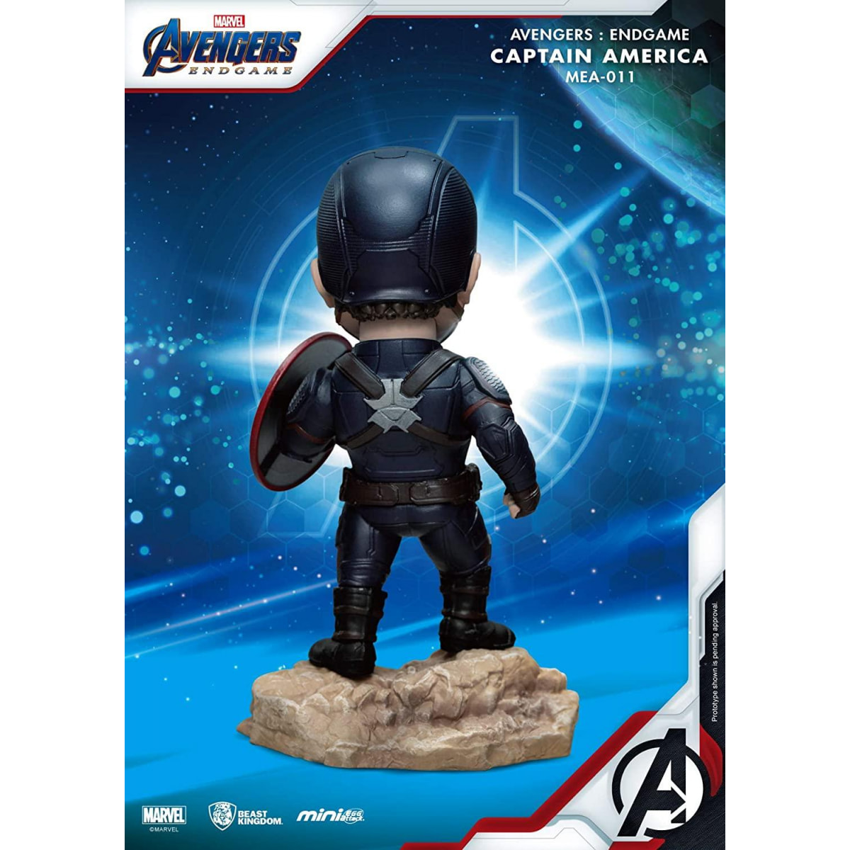 Avengers: Endgame Mini Uova Attack Figura Capitan America 7 Cm Beast Kingdom