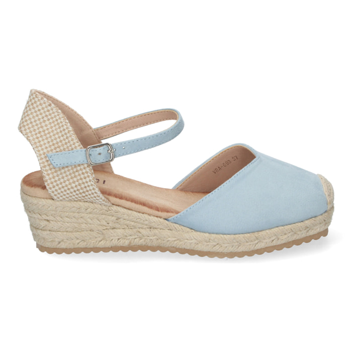 Sandalia de Cuña para Mujer, Cómodas y Elegantes, Forradas de Yute