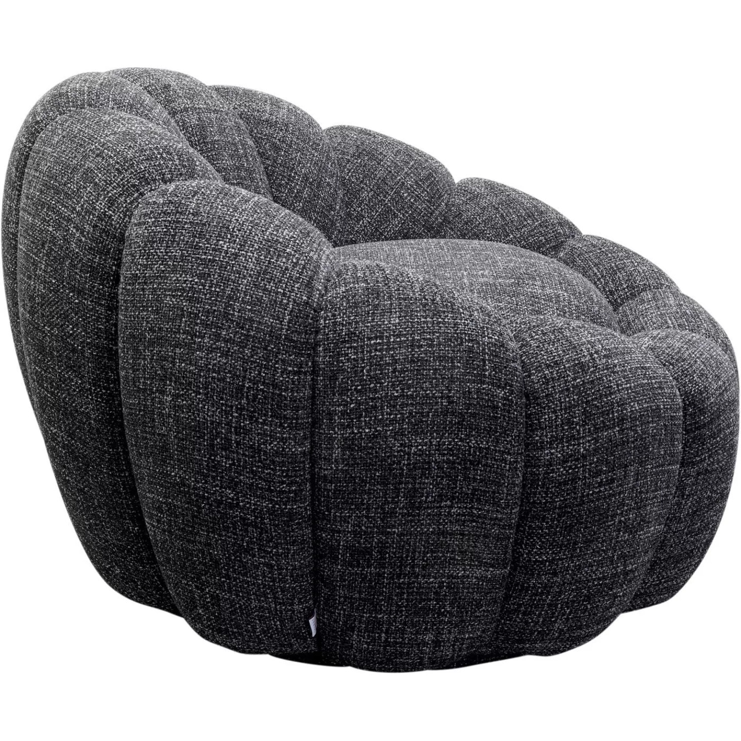 Fauteuil pivotant Peppo Bloom Melange noir Kare Design