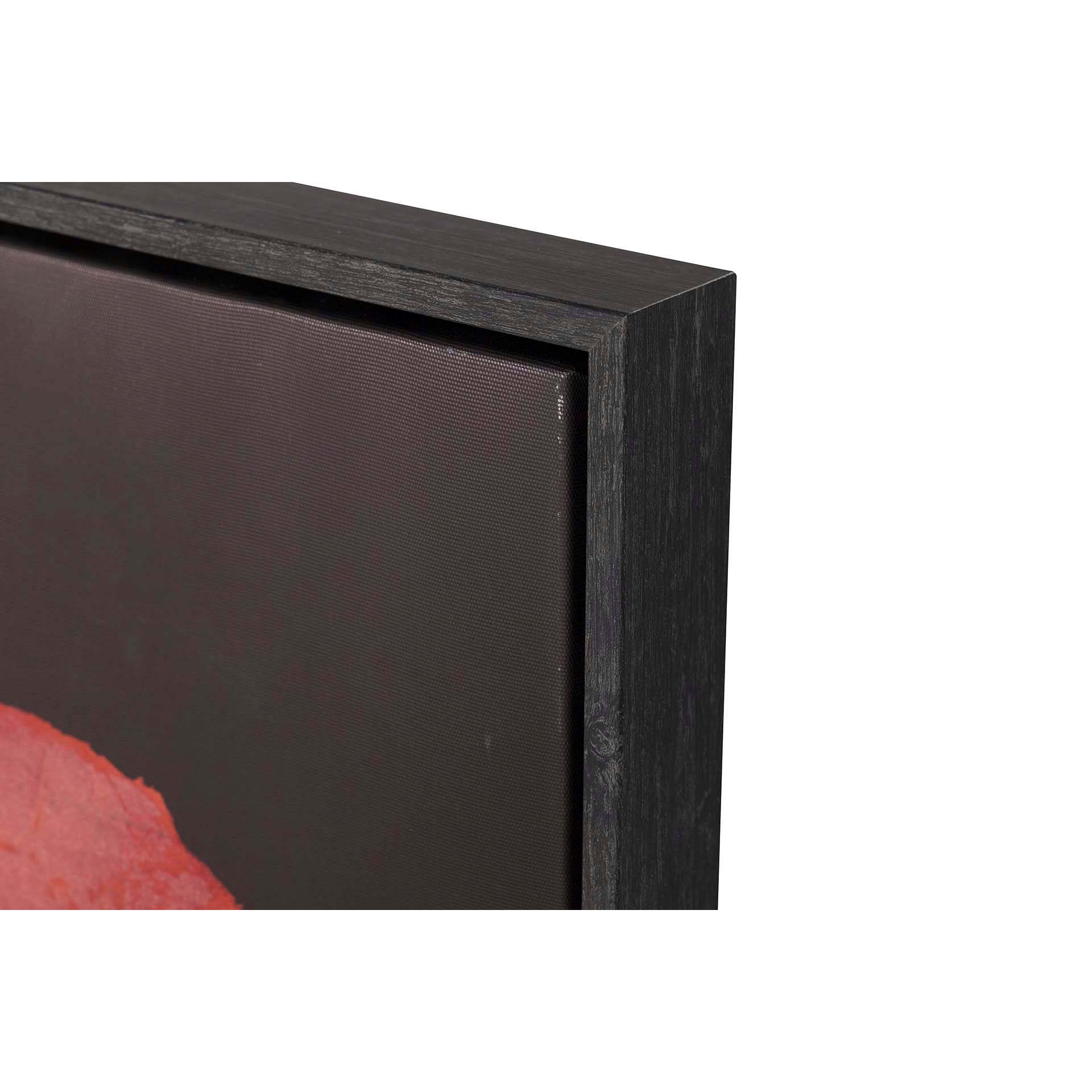 Cuadro Abstracto Relieve Con Marco Negro 63x4x93 Cm