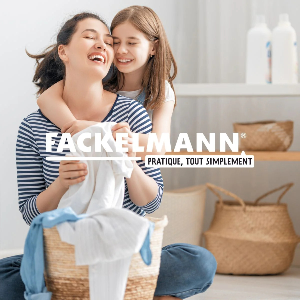Kit de superposition lave-linge sèche-linge coulissant Fackelmann