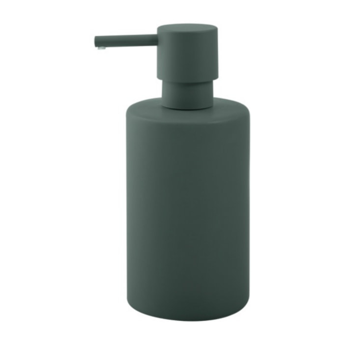 Distributeur de savon Céramique TUBE-MATT Vert Foncé mat Spirella