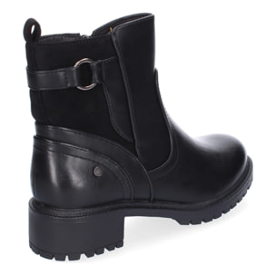 Botines de Tacón Bajo para Mujer con Adorno de Hebilla