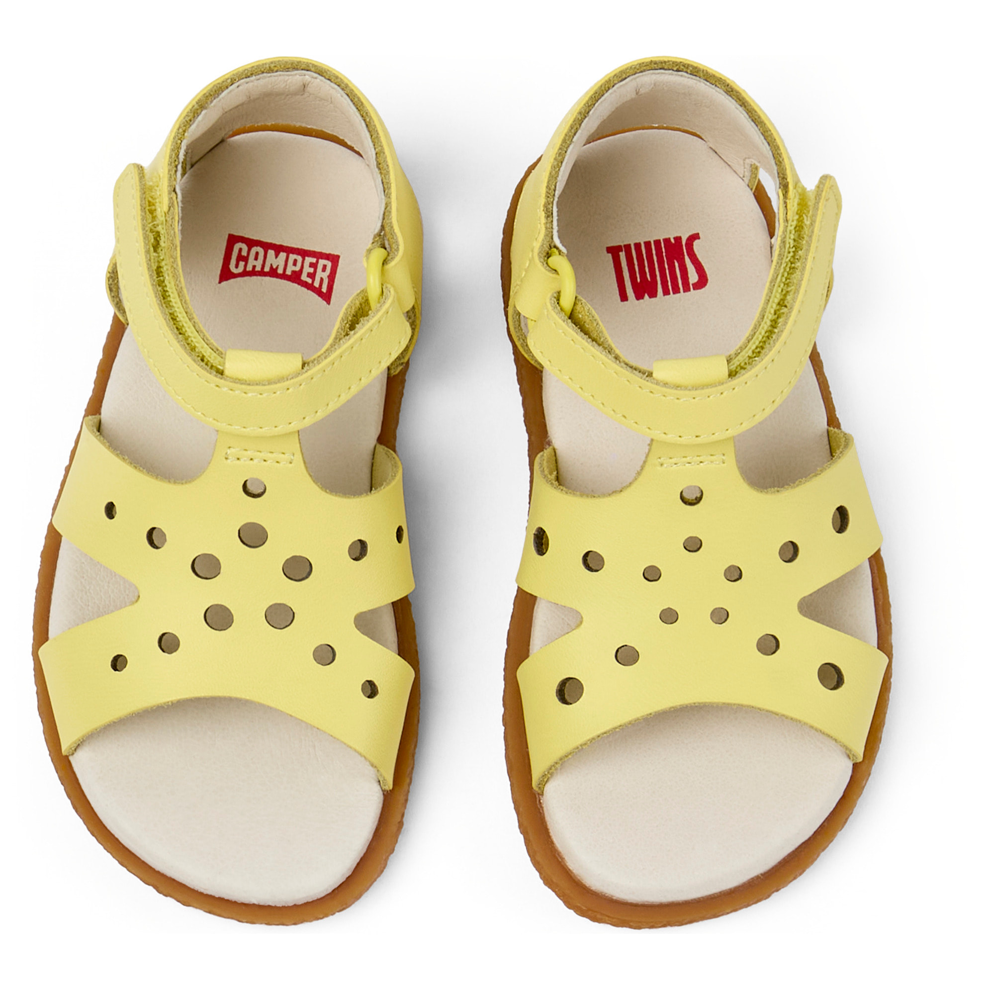 Sandalias - CAMPER Miko - Amarillo - Cuero liso