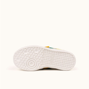 Zapatillas Infantiles Amarillas con Velcro y Detalles en Verde MUNICH MINI BARRU VCO 21