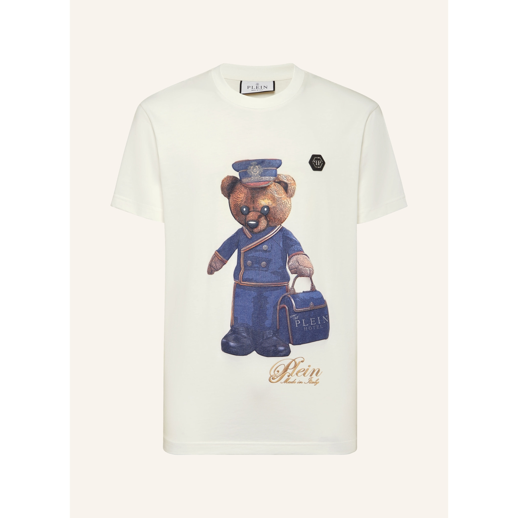 PHILIPP PLEIN Camiseta de cuello redondo y manga corta TEDDY
