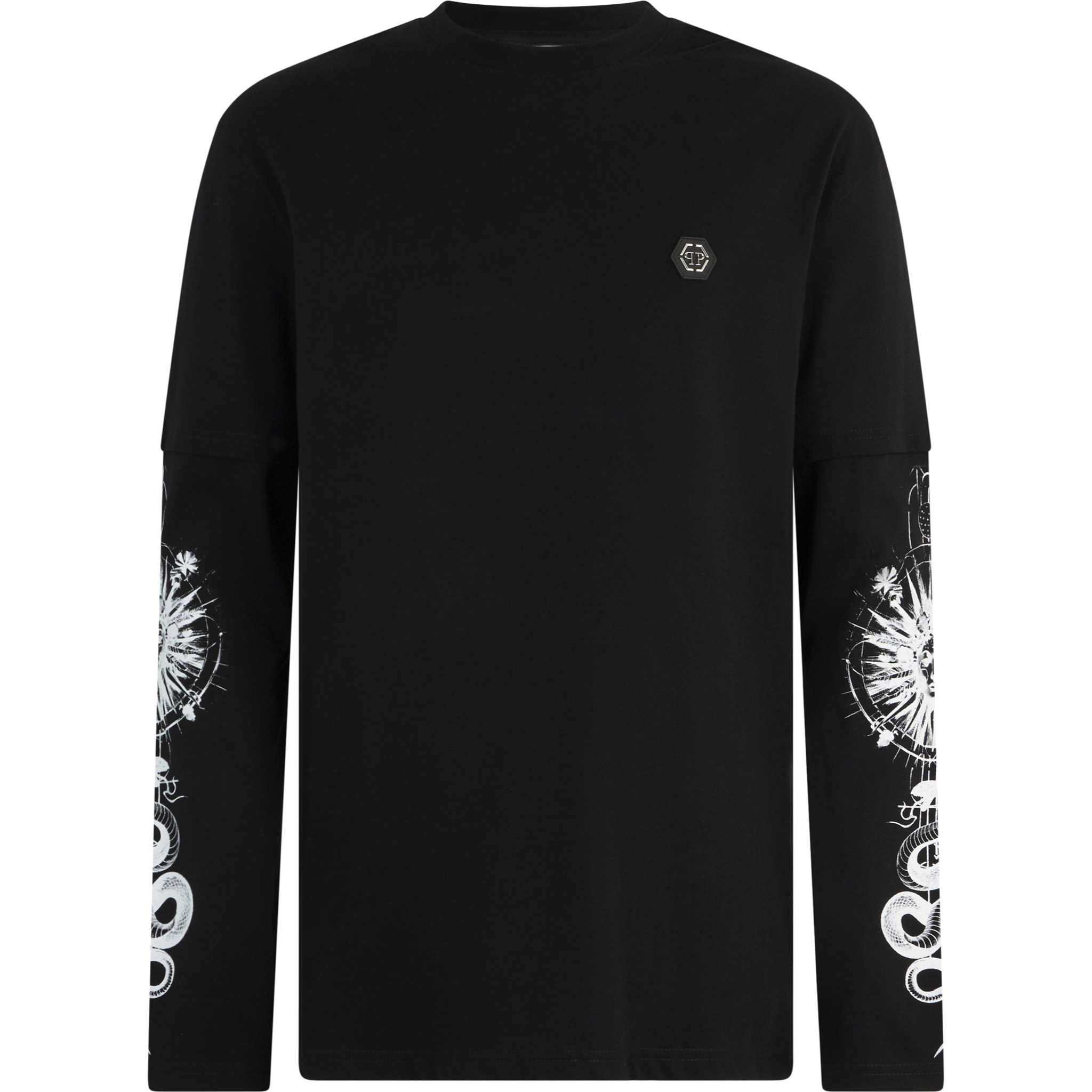PHILIPP PLEIN Double Sleeve T-Shirt Tattoo