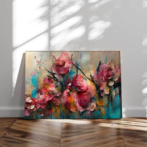 Tableau de fleurs Roses sauvages brutes Tableau alu Dibond