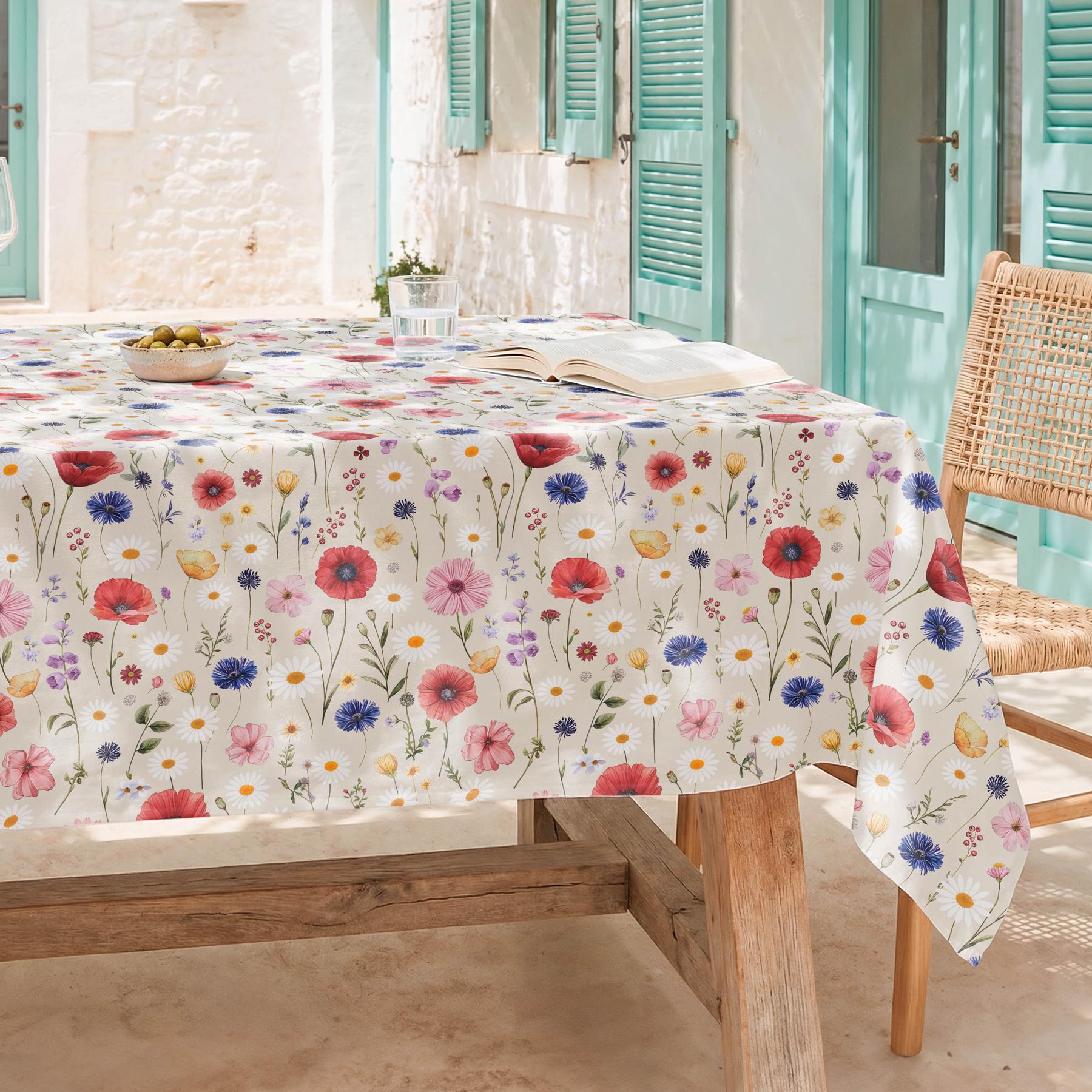 Mantel antimanchas JALIA MULTICOLOR - 100% algodón