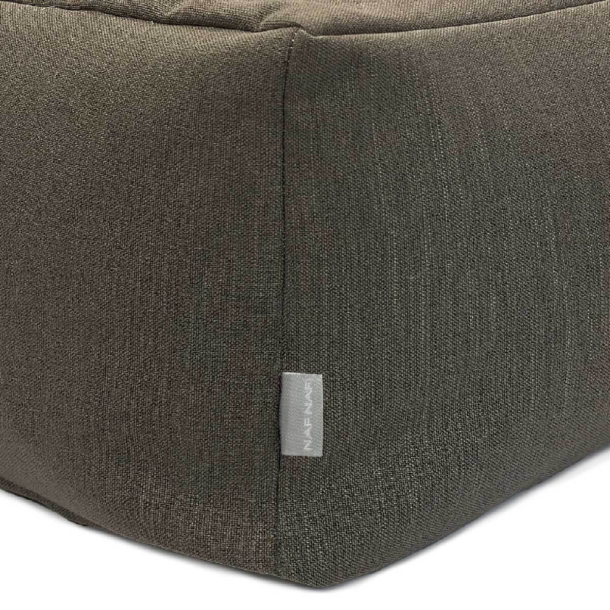 Puff desenfundable MINK marrón 50x50x25 cm. Disponible en varios colores