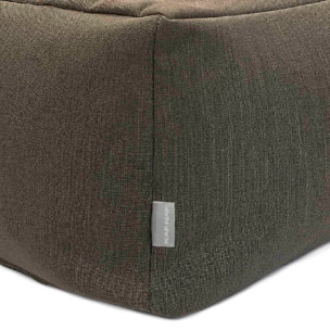 Puff desenfundable MINK marrón 50x50x25 cm. Disponible en varios colores